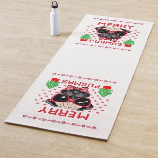 Frohe Pugmas! Yogamatte (Beispiel)