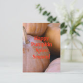 Frohe Pumpkin Gewürzsaison! Postkarte (Stehend Vorderseite)