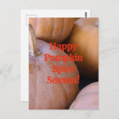 Frohe Pumpkin Gewürzsaison! Postkarte (Vorne/Hinten)
