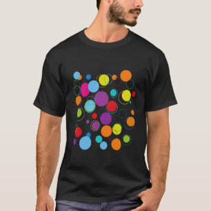 Frohe Punkte-Tag farbenfrohe gepunktete Kunstlehre T-Shirt