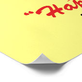 Frohe Rickmas und glückliche menschliche Ferien Poster (Ecke)