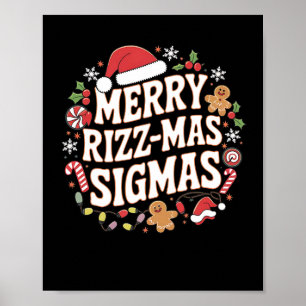 Frohe Rizz Weihnachten Sigmas Lustiges Meme Gen Al Poster