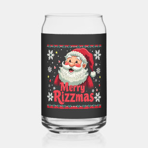 Frohe Rizzmas Santa Rizz Lustiges Weihnachten Rizz Dosenglas