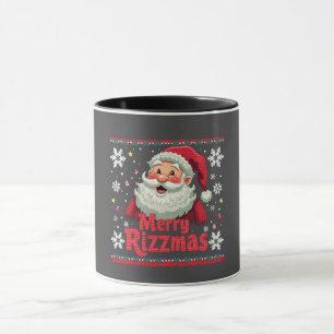 Frohe Rizzmas Santa Rizz Lustiges Weihnachten Rizz Tasse