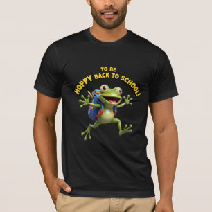 Frohe Rückkehr zur Schule Frosch Wortspiel T-Shirt