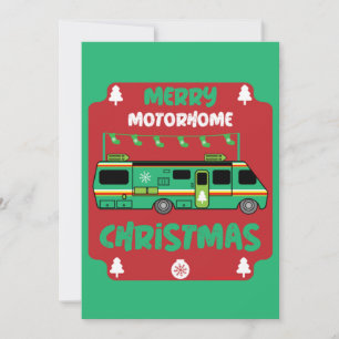 Frohe RV Wohnmobil Weihnachten Dankeskarte