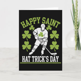 Frohe Saint Hat Trick's Day St. Patrick's Day Hock Karte