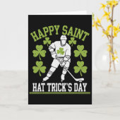 Frohe Saint Hat Trick's Day St. Patrick's Day Hock Karte (Gelbe Blume)