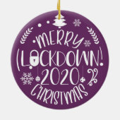 Frohe Schließung 2020 Weihnachten Keramik Ornament (Hinten)