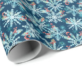Frohe Schneeglöckchen-Geschenkpapier Geschenkpapier (Rolleneckpunkt)