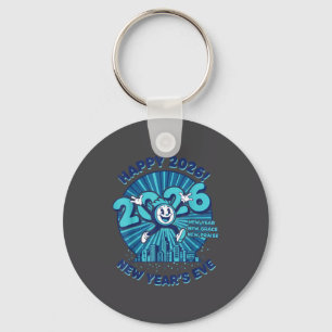 Frohe Silvesterfeier 2026 Design  Schlüsselanhänger
