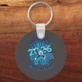 Frohe Silvesterfeier 2026 Design  Schlüsselanhänger (Vorderseite)