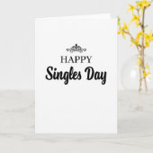 Frohe Singles Day Karte (Gelbe Blume)
