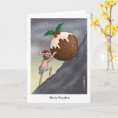 Frohe Sisyphus! Weihnachtskarte Karte (Gelbe Blume)