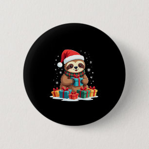 Frohe Slothmas niedliche Weihnachtslieder Weihnach Button