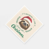 Frohe Slothmas, Servietten (Ecke)