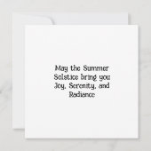 frohe Sommersolstice 2024 Karte (Rückseite)