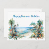 frohe Sommersolstice 2024 Postkarte (Vorne/Hinten)