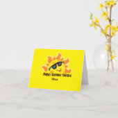 frohe Sommersolstice 2026 Karte (Gelbe Blume)