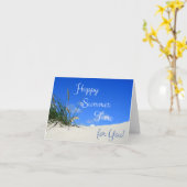 Frohe Sommerzeit für Sie! Karte (Gelbe Blume)