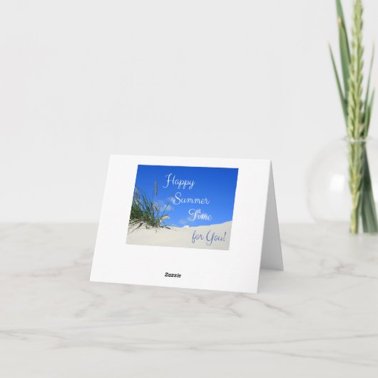 Frohe Sommerzeit für Sie! Karte (Rückseite)