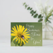 Frohe Sommerzeit für Sie! Postkarte (Stehend Vorderseite)