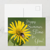 Frohe Sommerzeit für Sie! Postkarte (Vorne/Hinten)