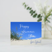 Frohe Sommerzeit für Sie! Postkarte (Stehend Vorderseite)