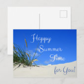 Frohe Sommerzeit für Sie! Postkarte (Vorne/Hinten)