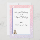 Frohe Sparkling Weihnachts-Grüße-Karte Einladung (Rückseite)