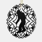 Frohe Squatch mas Weihnachten Keramik Ornament (Links)