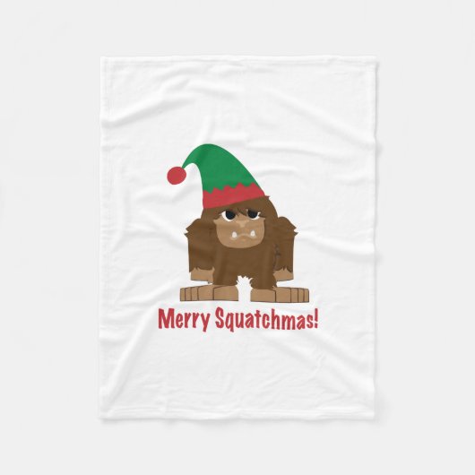 Frohe Squatchmas! Fleecedecke (Vorderseite)