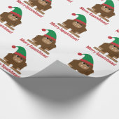 Frohe Squatchmas! Geschenkpapier (Ecke)