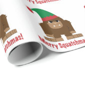 Frohe Squatchmas! Geschenkpapier (Rolleneckpunkt)