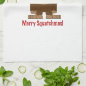 Frohe Squatchmas! Geschirrtuch (Gefaltet)