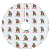 Frohe Squatchmas! Polyester Weihnachtsbaumdecke (Vorderseite)