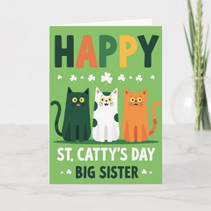 Frohe St. Catty's Day Schwesterkarte Karte