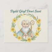 Frohe St. Davids-Tag Postkarte (Vorderseite)