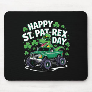 Frohe St Pat-rex Patricks Day Dinosaur-Monster-LKW Mousepad