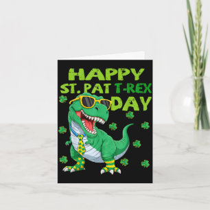 Frohe St. Pat Trex Tag Dino St. Patrick Tag Kleink Karte