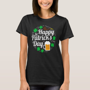 Frohe St. Patrick's Day Biertrinken Kleeblatt M T-Shirt