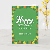 Frohe St. Patrick's Day Bruder Karte (Gelbe Blume)