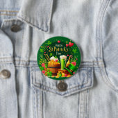 Frohe St. Patrick's Day Festliche Feier Button (Beispiel)