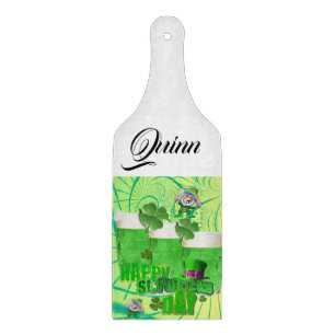 Frohe St. Patrick's Day Glas Schneidbrett Bier Schneidebrett