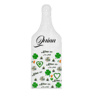Frohe St. Patrick's Day Glas Schneidbrett Schneidebrett