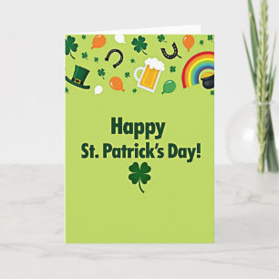 Frohe St. Patrick's Day Glückskarte Karte