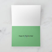 Frohe St. Patrick's Day-Grüße Feiertagskarte (Innenseite)
