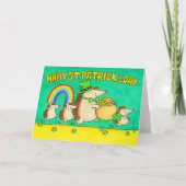 Frohe St. Patrick's Day Grüße  Karte (Vorderseite)