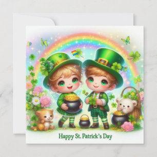 Frohe St. Patrick's Day-Grußkarte Feiertagskarte