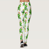 Frohe St. Patrick's Day-Hasen-Leggings Leggings (Rückseite)